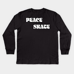 peace skate Kids Long Sleeve T-Shirt